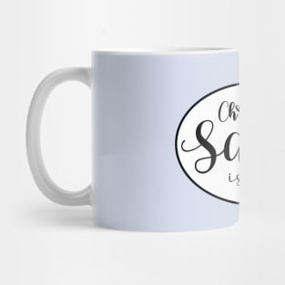 Christ Our Savior Is Born Typography Mug